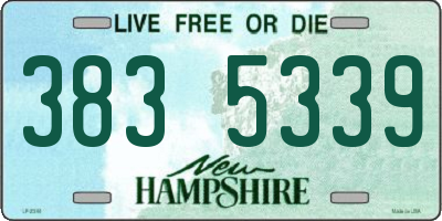 NH license plate 3835339