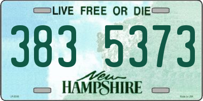 NH license plate 3835373