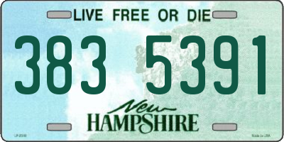 NH license plate 3835391
