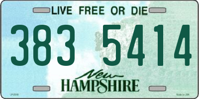 NH license plate 3835414