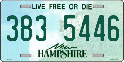 NH license plate 3835446