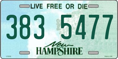NH license plate 3835477