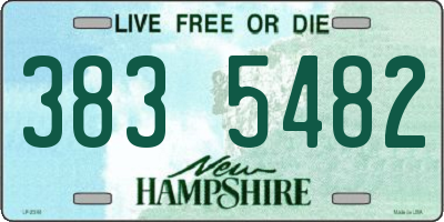 NH license plate 3835482