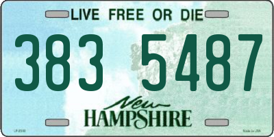 NH license plate 3835487