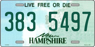 NH license plate 3835497