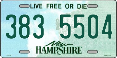NH license plate 3835504
