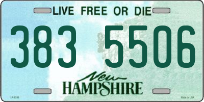 NH license plate 3835506