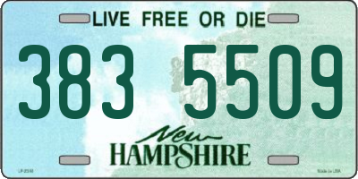 NH license plate 3835509