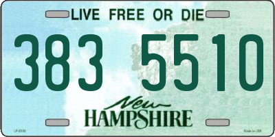 NH license plate 3835510