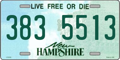 NH license plate 3835513