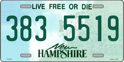 NH license plate 3835519