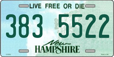 NH license plate 3835522