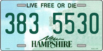 NH license plate 3835530