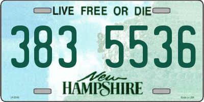 NH license plate 3835536