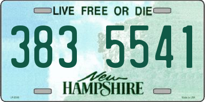 NH license plate 3835541