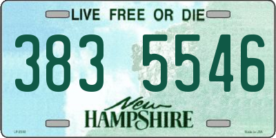 NH license plate 3835546