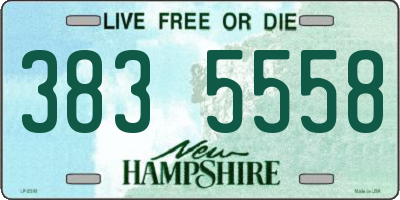 NH license plate 3835558