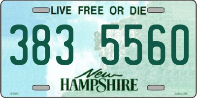 NH license plate 3835560