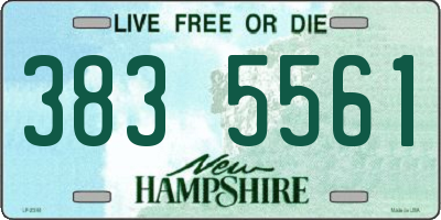 NH license plate 3835561