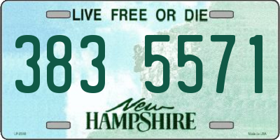 NH license plate 3835571