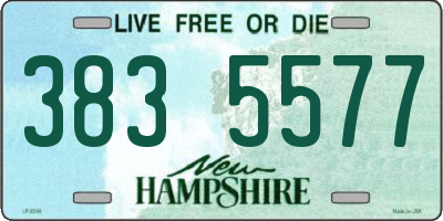 NH license plate 3835577