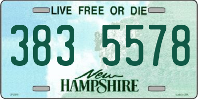 NH license plate 3835578