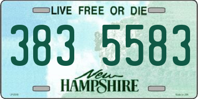 NH license plate 3835583