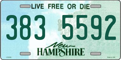NH license plate 3835592