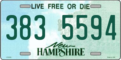 NH license plate 3835594