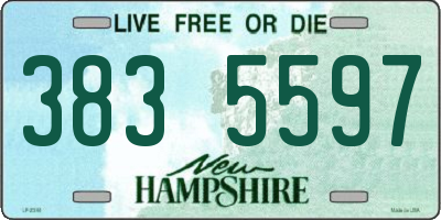 NH license plate 3835597