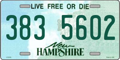 NH license plate 3835602