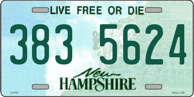 NH license plate 3835624