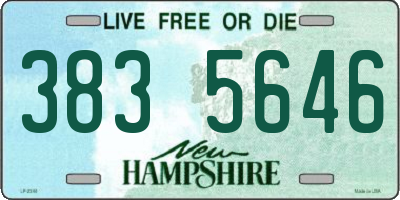 NH license plate 3835646