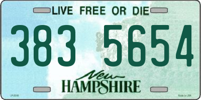 NH license plate 3835654