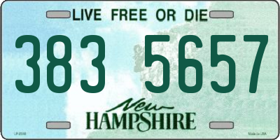 NH license plate 3835657