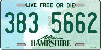 NH license plate 3835662