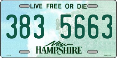 NH license plate 3835663
