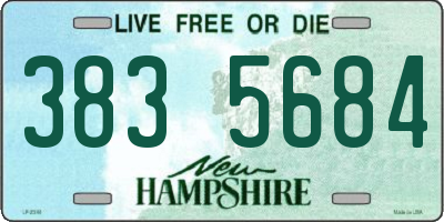 NH license plate 3835684
