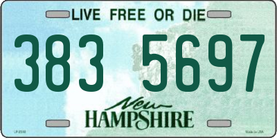 NH license plate 3835697