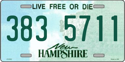 NH license plate 3835711