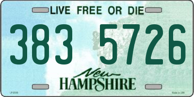NH license plate 3835726