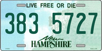 NH license plate 3835727