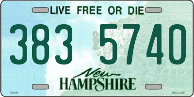 NH license plate 3835740