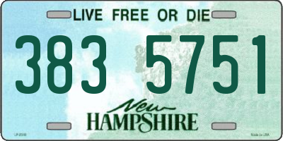 NH license plate 3835751