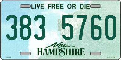 NH license plate 3835760