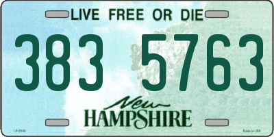 NH license plate 3835763