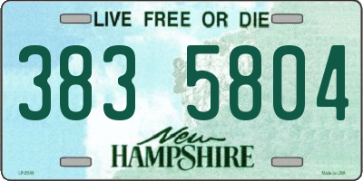 NH license plate 3835804