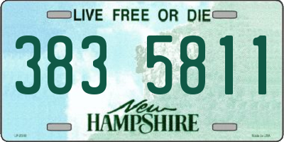 NH license plate 3835811