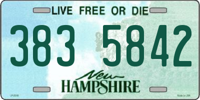 NH license plate 3835842