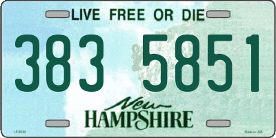 NH license plate 3835851